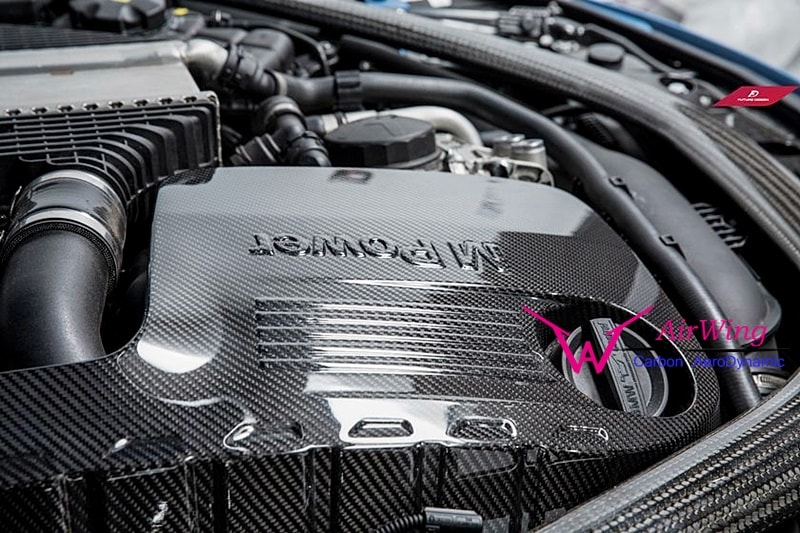 BMW F80M3 F82M4 - Performance style Carbon Fiber Engine Cover 03